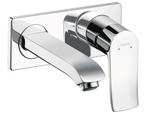 HANSGROHE METRIS umývadlová podomietková batéria, s odtokovou súpravou, EcoSmart, chróm