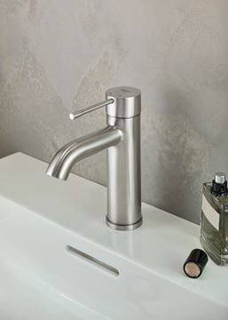GROHE ESSENCE NEW umývadlová stojanková batéria, s odtokovou súpravou, Water Saving, supersteel 23589DC1 Obrázek - fotka