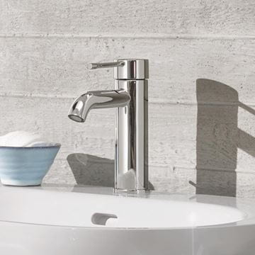 GROHE ESSENCE NEW umývadlová stojaková batéria, s odtokovou súpravou, studený štart, chróm 23591001 Obrázek - fotka