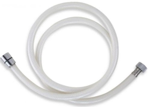 NOVASERVIS sprchová hadica 1500 mm, plast, biela/chróm