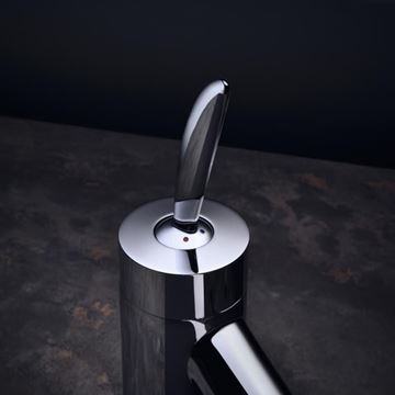 AXOR STARCK CLASSIC umývadlová stojanková batéria, s odtokovou súpravou, EcoSmart, chróm 10018000 Obrázek - fotka