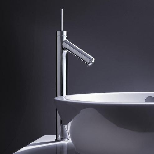 AXOR STARCK umývadlová stojanková batéria, s odtokovou súpravou, EcoSmart, chróm 10129000 Obrázek - fotka