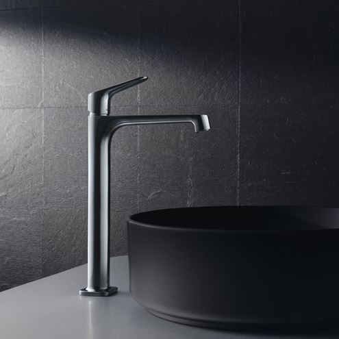 AXOR CITTERIO M umývadlová stojanková batéria, s odtokovou súpravou, EcoSmart, chróm 34127000 Obrázek - fotka