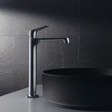 AXOR CITTERIO M umývadlová stojanková batéria, s odtokovou súpravou, EcoSmart, chróm 34127000 Obrázek - fotka