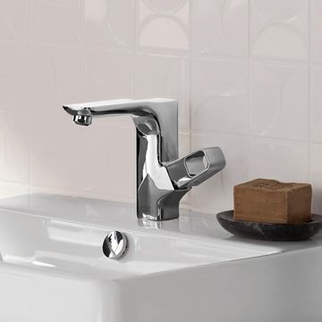 AXOR URQUIOLA umývadlová stojanková batéria, s odtokovou súpravou, EcoSmart, chróm 11020000 Obrázek - fotka