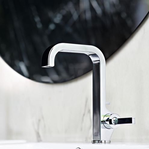 AXOR CITTERIO umývadlová stojanková batéria, s odtokovou súpravou, EcoSmart, chróm 39034000 Obrázek - fotka