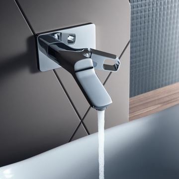 AXOR URQUIOLA umývadlová podomietková batéria, s odtokovou súpravou, EcoSmart, chróm 11026000 Obrázek - fotka
