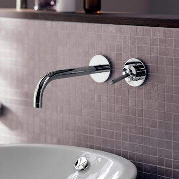 AXOR UNO umývadlová podomietková batéria, s odtokovou súpravou, EcoSmart, chróm 38113000 Obrázek - fotka