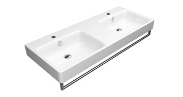 CONCEPT 300 dvojumývadlo 125 cm, s 2 otvormi pre batérie a prepadom, concept clean PLUS 125CO300N Obrázek - fotka