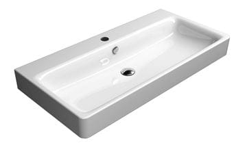 CONCEPT 300 umývadlo 100 cm, s 1 otvorom pre batériu a prepadom, concept clean PLUS