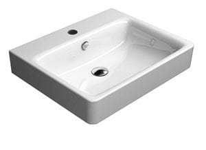 CONCEPT 300 umývadlo 60 cm, s 1 otvorom pre batériu a prepadom, Cataglaze 