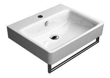 CONCEPT 300 umývadlo 60 cm, s 1 otvorom pre batériu a prepadom, Cataglaze  60CO300N Obrázek - fotka