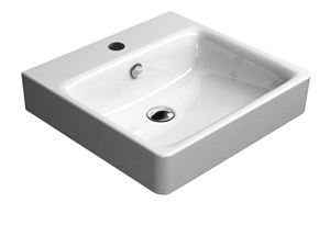CONCEPT 300 umývadlo 50 cm, s 1 otvorom pre batériu a prepadom, concept clean PLUS