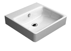 CONCEPT 300 umývadlo 50 cm, bez otvoru pre batériu, s prepadom, Cataglaze