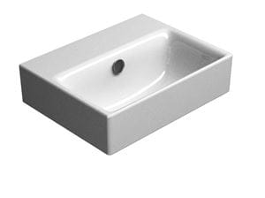 CONCEPT 300 umývadlo 40 cm, bez otvoru pre batériu, s prepadom, Cataglaze