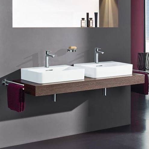 GROHE LINEARE umývadlová stojanková batéria, s odtokovou súpravou, chróm 32114001 Obrázek - fotka