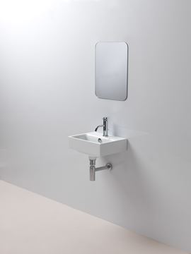 CONCEPT 300 umývadlo 40 cm, s otvorom pre batériu a prepadom, concept clean PLUS 40CO300N Obrázek - fotka