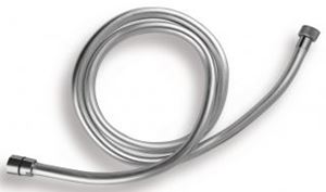 NOVASERVIS sprchová hadica 1500 mm, hladká, Anti-twist, plast, strieborná