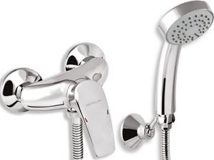 NOVASERVIS METALIA 57 sprchový set s batériou, ručná sprcha, hadica, držiak, chróm