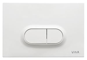 VITRA LOOP O ovládacie tlačidlo pre dve splachovania, plast, lesklá biela