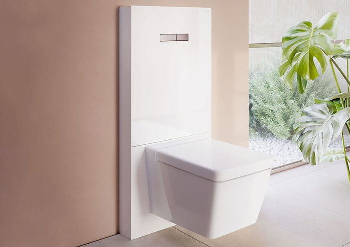 VITRA VITRUS sanitárny modul pre WC 114 cm, sklo, čierna 770-5761-01 Obrázek - fotka