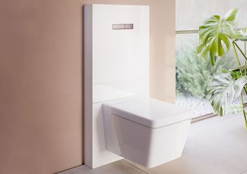 VITRA VITRUS sanitárny modul pre WC 114 cm, sklo, čierna 770-5761-01 Obrázek - fotka