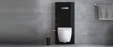 VITRA VITRUS sanitárny modul pre WC 114 cm, sklo, čierna 770-5761-01 Obrázek - fotka