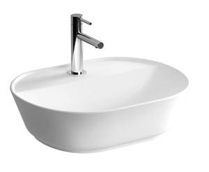 VITRA GEO umývadlo na dosku 55 cm, s otvorom pre batériu, bez prepadu, VitrAhygiene