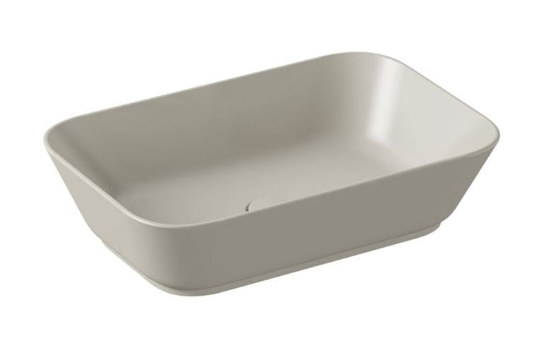VITRA GEO umývadlová misa 59,5 cm, bez prepadu, brúsená, VitrAhygiene, matná šedá 7425B020-0016 Obrázek - Hlavní obrázek