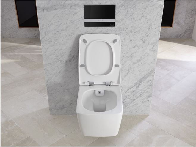 VITRA METROPOLE sprchovacie WC so sedadlom, Rimless 7672B003-1687 Obrázek - fotka