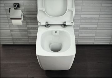 VITRA METROPOLE sprchovacie WC so sedadlom, Rimless 7672B003-1687 Obrázek - fotka
