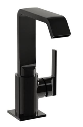VITRA ROOT SQUARE umývadlová stojanková batéria, lesklá čierna A4261639 Obrázek - Hlavní obrázek