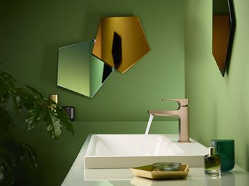 HANSGROHE METROPOL umývadlová stojanková batéria, s odtokovou súpravou, EcoSmart, brúsený bronz 32507140 Obrázek - fotka