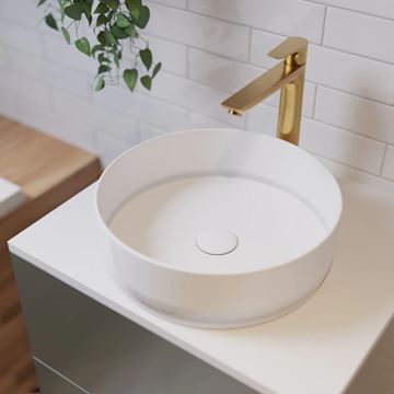 HANSGROHE TALIS E umývadlová stojanková batéria, EcoSmart, zlatá 71717990 Obrázek - fotka