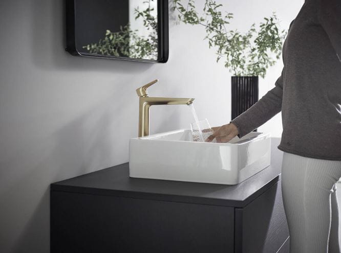 HANSGROHE TALIS E umývadlová stojanková batéria, EcoSmart, brúsený bronz 71717140 Obrázek - fotka