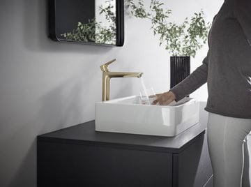HANSGROHE TALIS E umývadlová stojanková batéria, EcoSmart, brúsený bronz 71717140 Obrázek - fotka