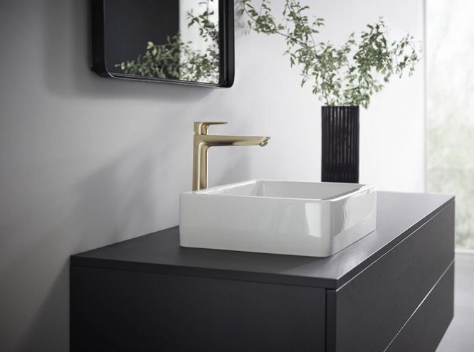 HANSGROHE TALIS E umývadlová stojanková batéria, EcoSmart, brúsený bronz 71717140 Obrázek - fotka