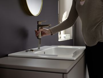 HANSGROHE TALIS E umývadlová stojanková batéria, EcoSmart, brúsený bronz 71712140 Obrázek - fotka