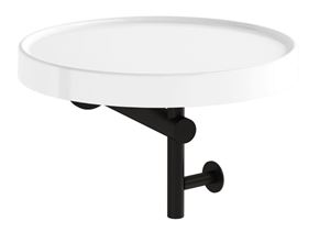 VITRA ARCHIPLAN polica 300 mm, nástenná, keramika, čierna