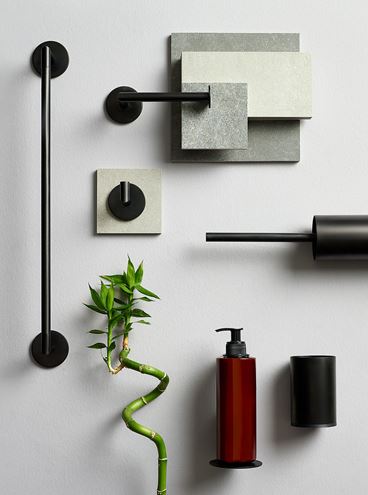 VITRA ORIGIN držiak toaletného papiera, nástenný, matná čierna A4488736 Obrázek - fotka