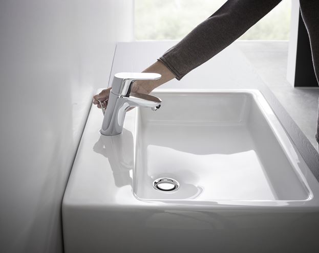 HANSGROHE FOCUS umývadlová stojanková batéria pre beztlakové ohrievače vody, s odtokovou súpravou, EcoSmart, chróm 31132000 Obrázek - fotka