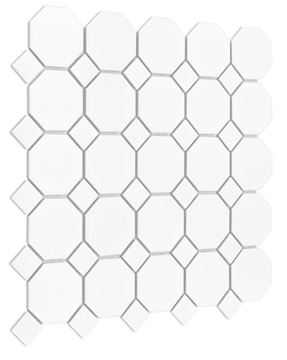 DUNIN ARABESCO mozaika 29,5x29,5(5,5x5,5, 2,3x2,3)cm, mat, white M. OCT. WHITE 55 mat Obrázek - fotka