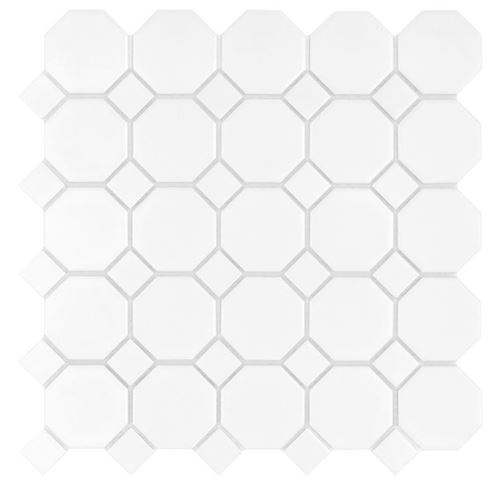 DUNIN ARABESCO mozaika 29,5x29,5(5,5x5,5, 2,3x2,3)cm, mat, white M. OCT. WHITE 55 mat Obrázek - Hlavní obrázek