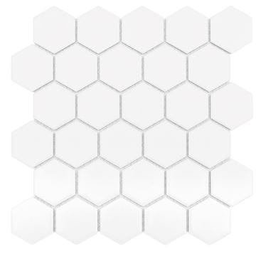 DUNIN HEXAGONIC mozaika 27,1x28,2(5,1x5,8)cm, mat, white