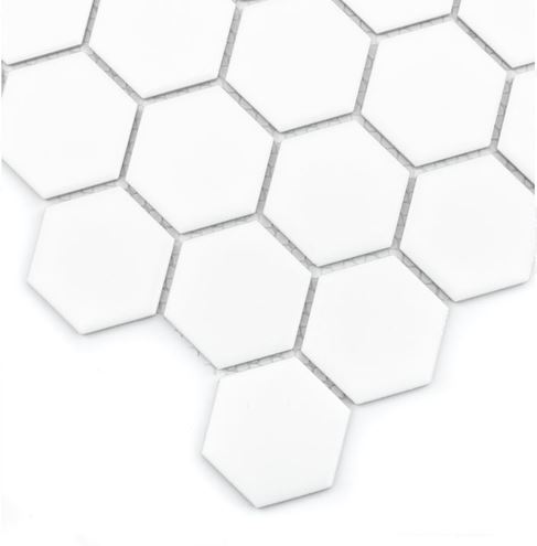 DUNIN HEXAGONIC mozaika 27,1x28,2(5,1x5,8)cm, mat, white HEX. WHITE 51 mat Obrázek - fotka