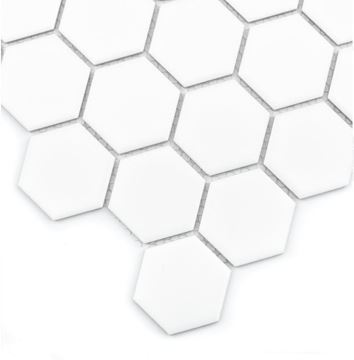 DUNIN HEXAGONIC mozaika 27,1x28,2(5,1x5,8)cm, mat, white HEX. WHITE 51 mat Obrázek - fotka