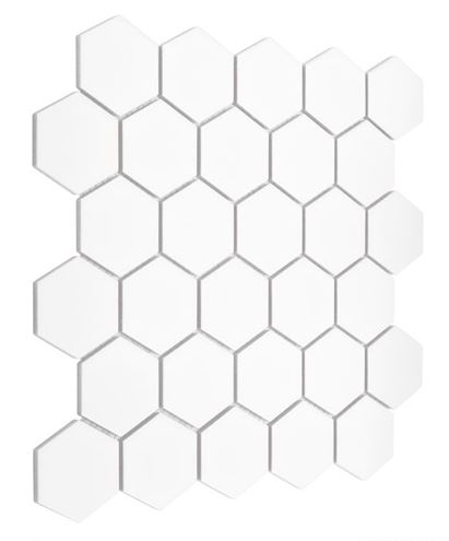 DUNIN HEXAGONIC mozaika 27,1x28,2(5,1x5,8)cm, mat, white HEX. WHITE 51 mat Obrázek - fotka