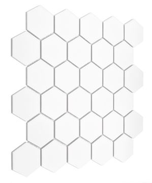DUNIN HEXAGONIC mozaika 27,1x28,2(5,1x5,8)cm, mat, white HEX. WHITE 51 mat Obrázek - fotka