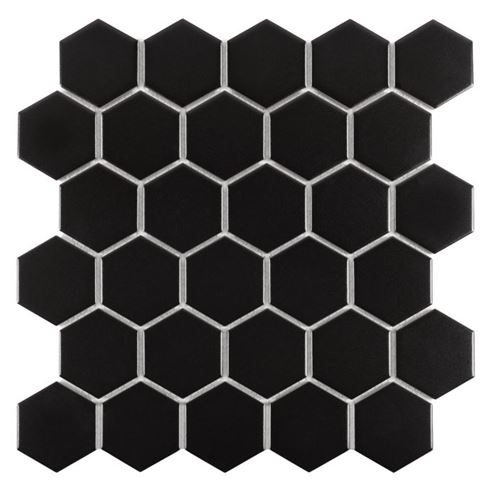 DUNIN HEXAGONIC mozaika 27,1x28,2(5,1x5,8)cm, mat, black HEX. BLACK 51 mat Obrázek - Hlavní obrázek
