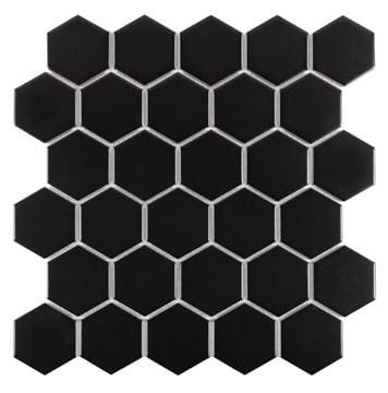 DUNIN HEXAGONIC mozaika 27,1x28,2(5,1x5,8)cm, mat, black
